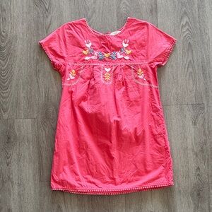 Garnet Hill Kids Vibrant Coral Dress